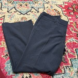 New York & Co women’s 14P, grey/blue straight leg trouser, work pants, w/ pocket